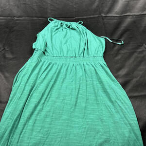 The Loft WOMENS green halter style dress